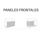 PANEL FRONTAL CON ESTANTE REVISTERO 48.3x99.4 CM PARA CAMA CASITA