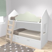 LITERA CASITA CON CAMA NIDO