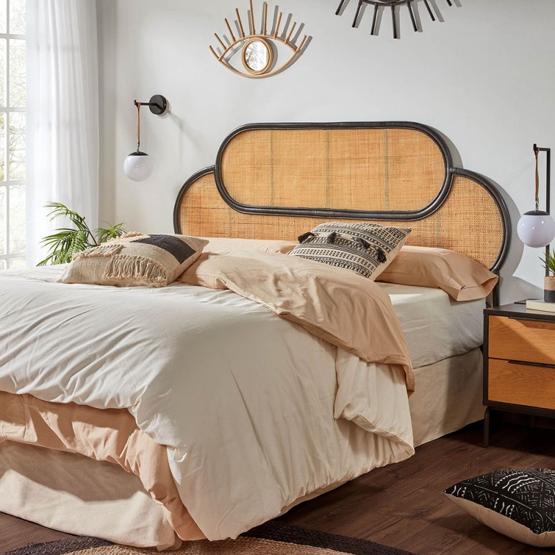 Funda cama Dyla negro para colchón de 150 x 190 cm