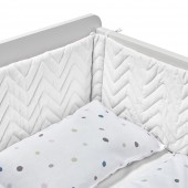 PROTECTOR PARA CUNA LISO BLANCO