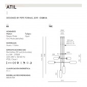 LÁMPARA DE TECHO ATIL MULTI