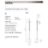 LÁMPARA DE PIE NERA