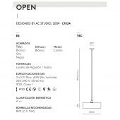 LÁMPARA DE TECHO OPEN