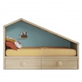 CAMA CASITA CON CAJONES COTTAGE