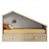 CAMA CASITA CON CAJONES COTTAGE