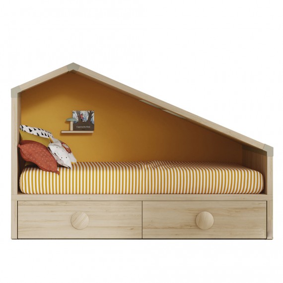 CAMA CASITA CON CAJONES COTTAGE